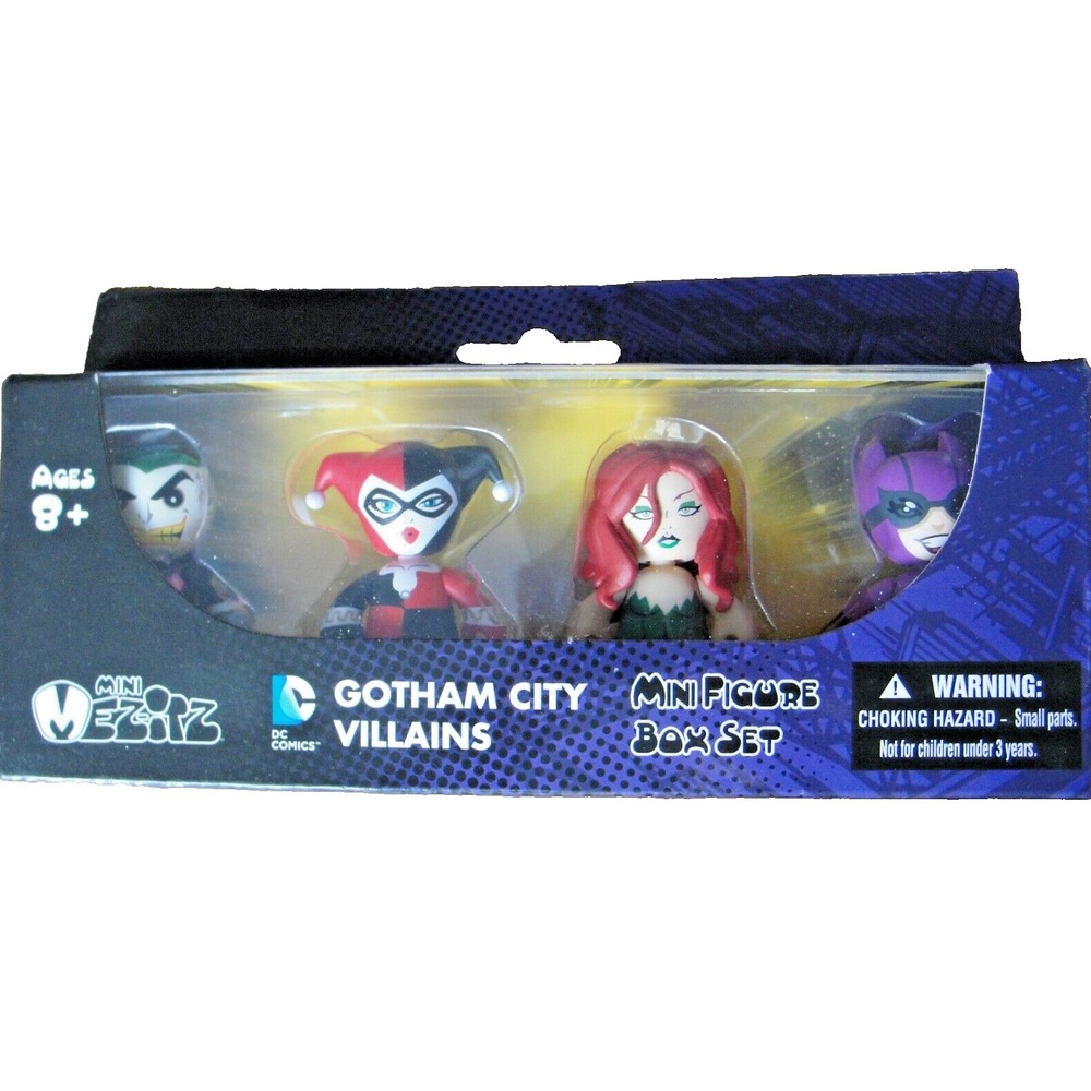 JOKER HARLEY QUINN‎ CATWOMAN Gotham City Villains Mezitz DC Mini Figure Set